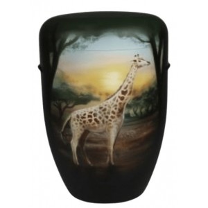 Hand Painted Biodegradable Cremation Ashes Funeral Urn / Casket - Tiger